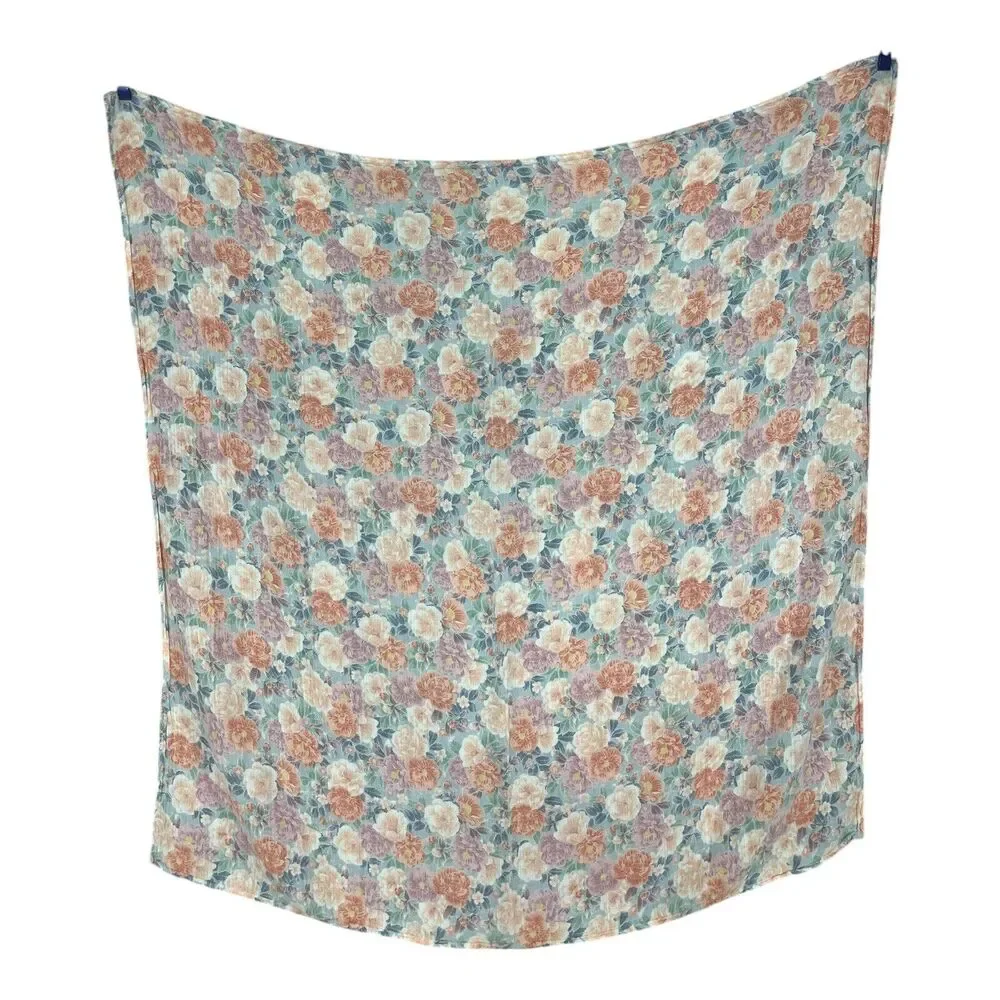 Angel Dear Camellia Swaddle Blanket Baby Muslin Cotton Viscose Floral